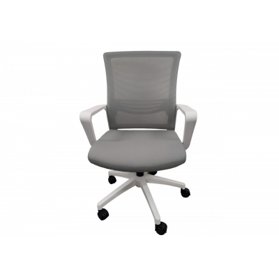Fauteuil Dactylo MUSCA Blanc/Gris